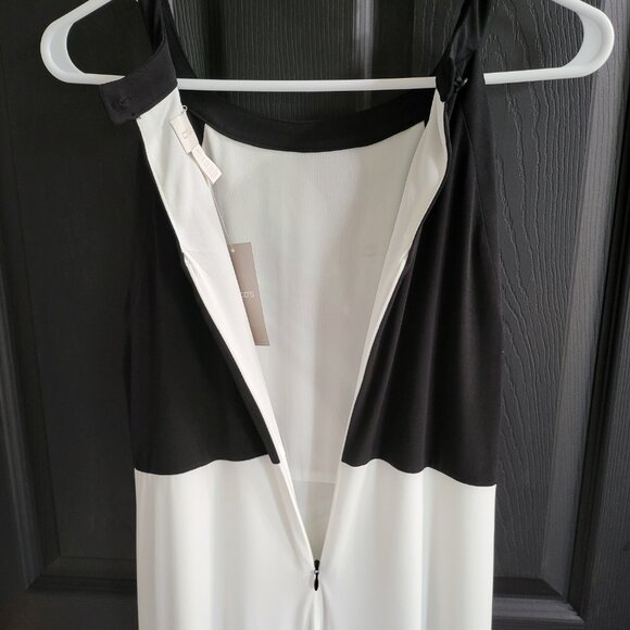 Chico's Floral Tropical Maxi Dress Palm Passion Green White Black Sleeves 1P - Picture 7 of 9